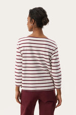 NELA TAWNY PORT STRIPE TOP