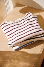 NELA TAWNY PORT STRIPE TOP