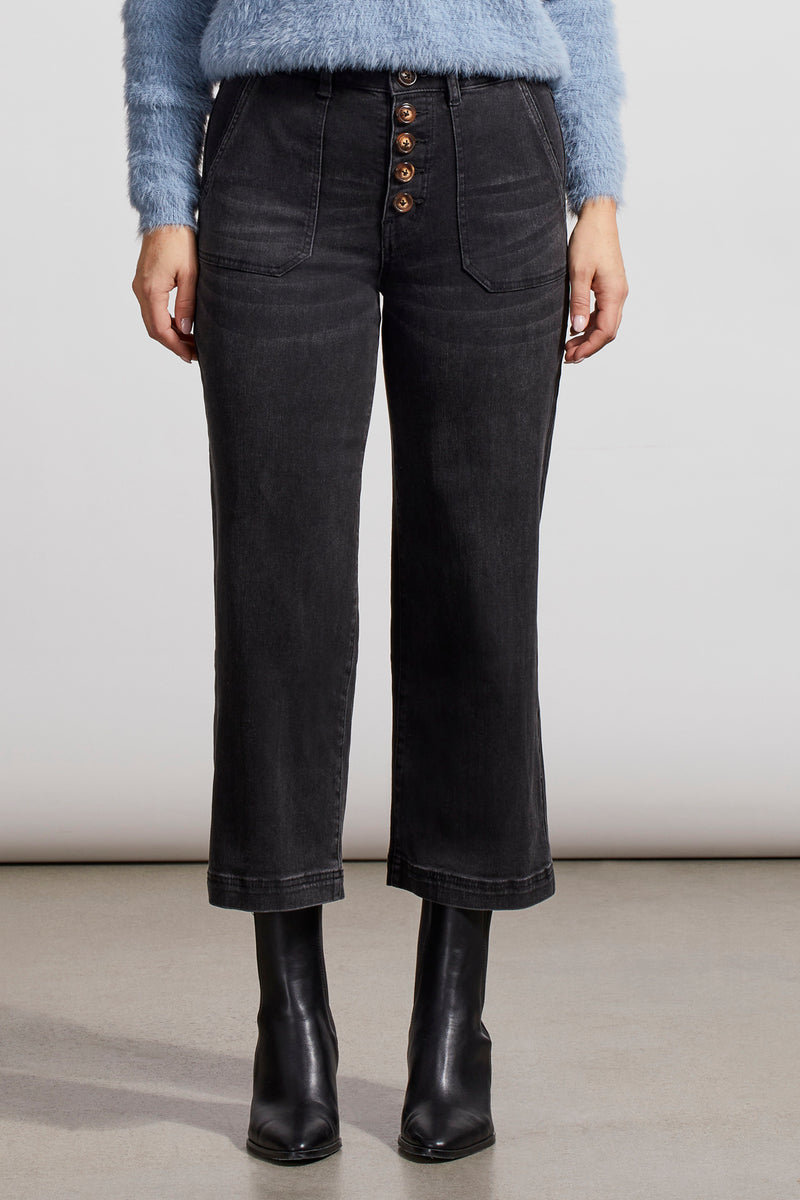 BROOKE BUTTON FLY CROP PANT