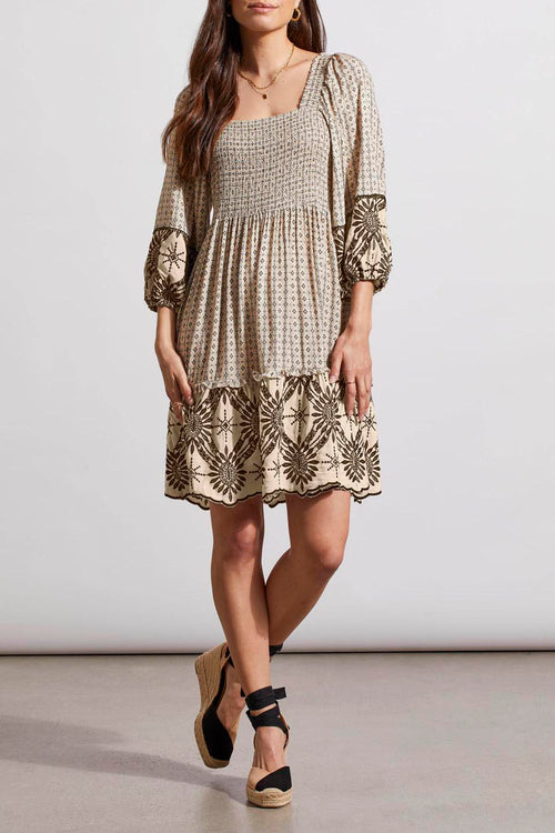 WEAR TWO WAYS EMBROIDERED DRESS