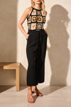 WIDE LEG PANT WITH SLIT