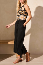 WIDE LEG PANT WITH SLIT