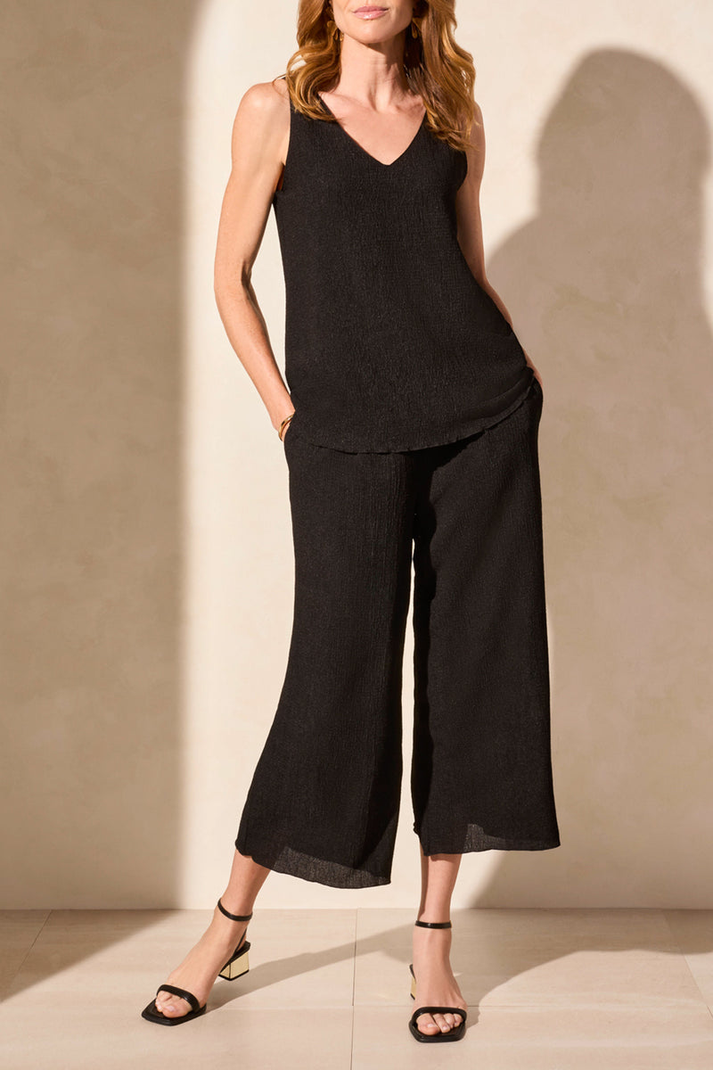 FLOWY PULL ON WIDE CROP PANT