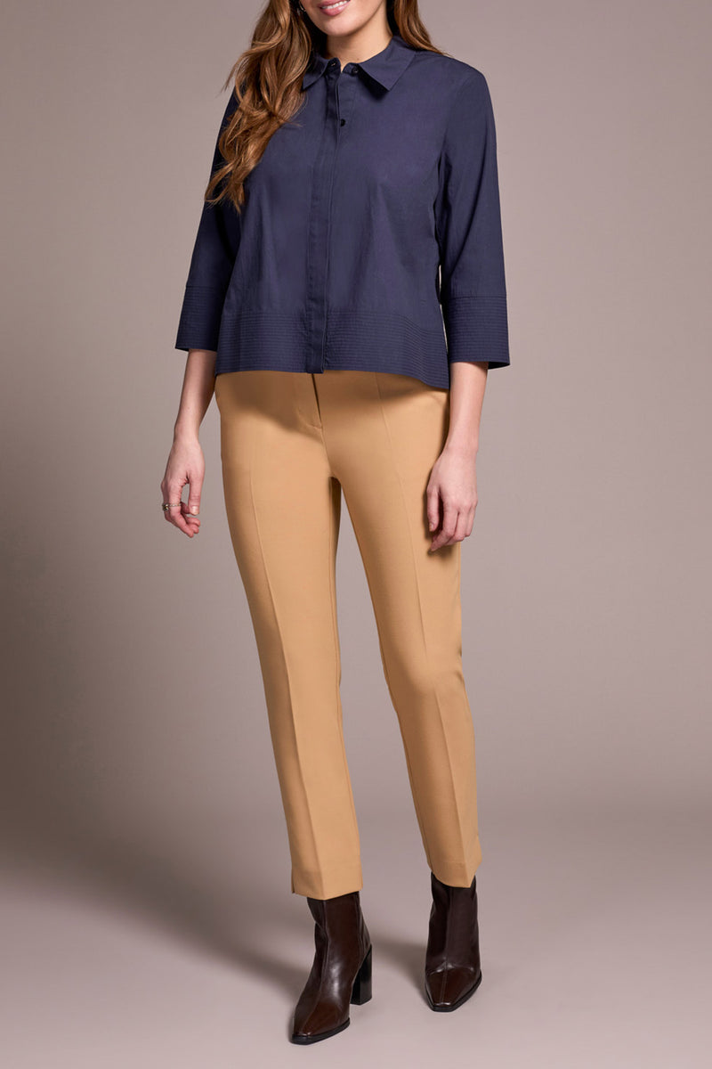3/4 SLEEVE BUTTON FRONT SHIRT