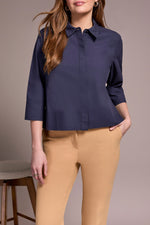 3/4 SLEEVE BUTTON FRONT SHIRT