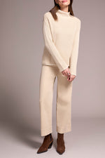 FUNNEL NECK SWEATER MOONSTONE