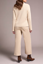 FUNNEL NECK SWEATER MOONSTONE