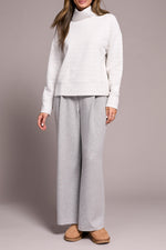 FUNNEL NECK TOP FROST GREY
