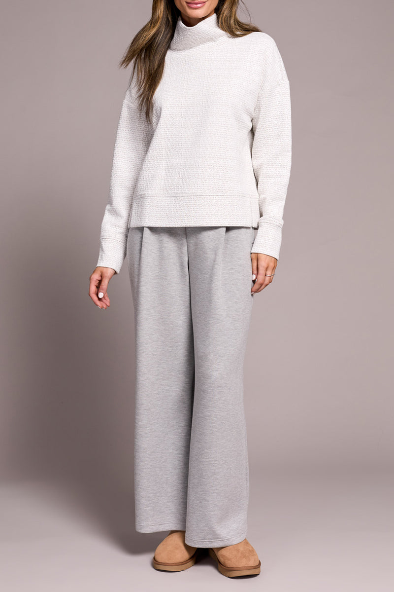 FUNNEL NECK TOP FROST GREY