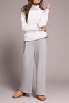 FUNNEL NECK TOP FROST GREY