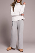 FUNNEL NECK TOP FROST GREY