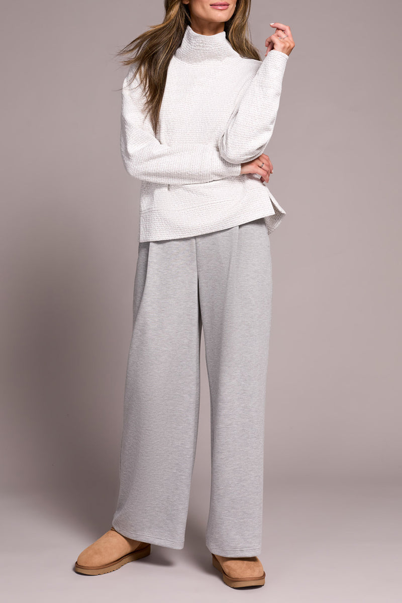 FUNNEL NECK TOP FROST GREY
