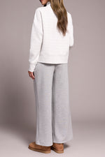 FUNNEL NECK TOP FROST GREY