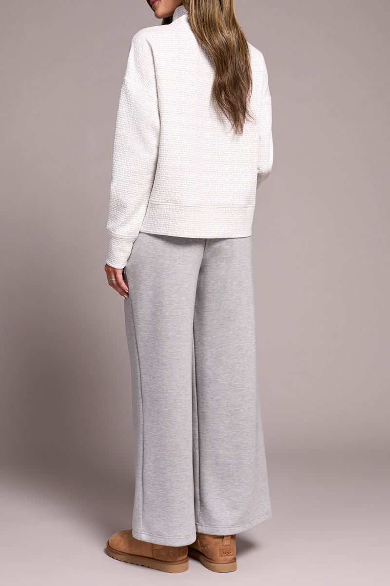 FUNNEL NECK TOP FROST GREY