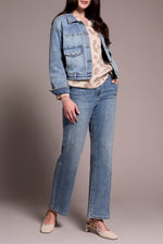 JEAN JACKET SWEATER FRIENDLY SLEEVES