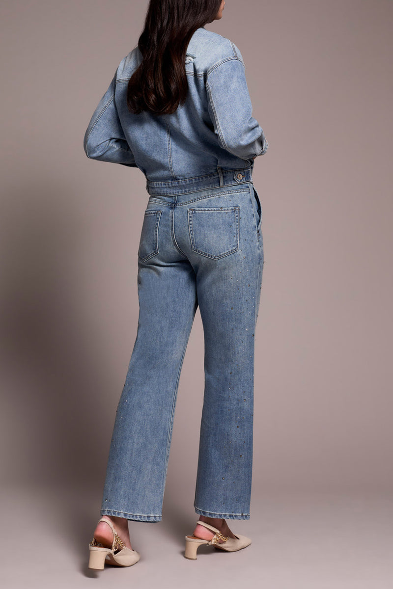 JEAN JACKET SWEATER FRIENDLY SLEEVES