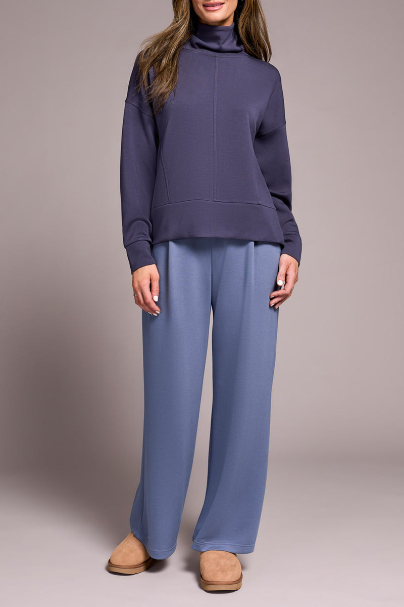 FUNNEL NECK TOP SAPPHIRE