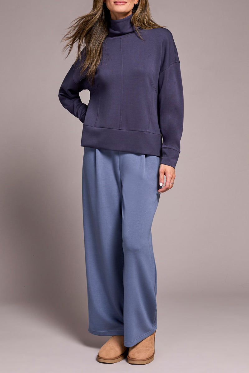 FUNNEL NECK TOP SAPPHIRE