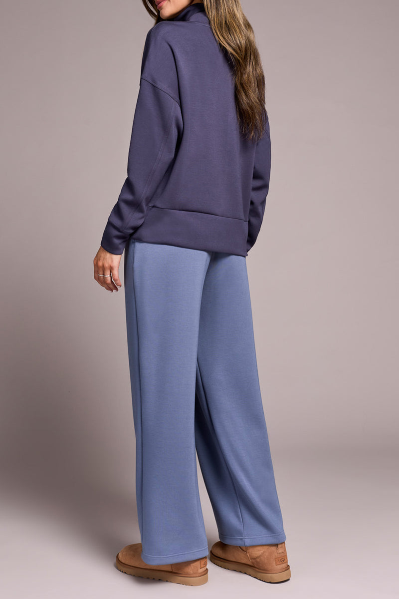 FUNNEL NECK TOP SAPPHIRE
