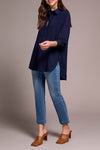 STETCH WOVEN BLOUSE NIGHTFALL