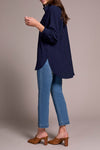 STETCH WOVEN BLOUSE NIGHTFALL