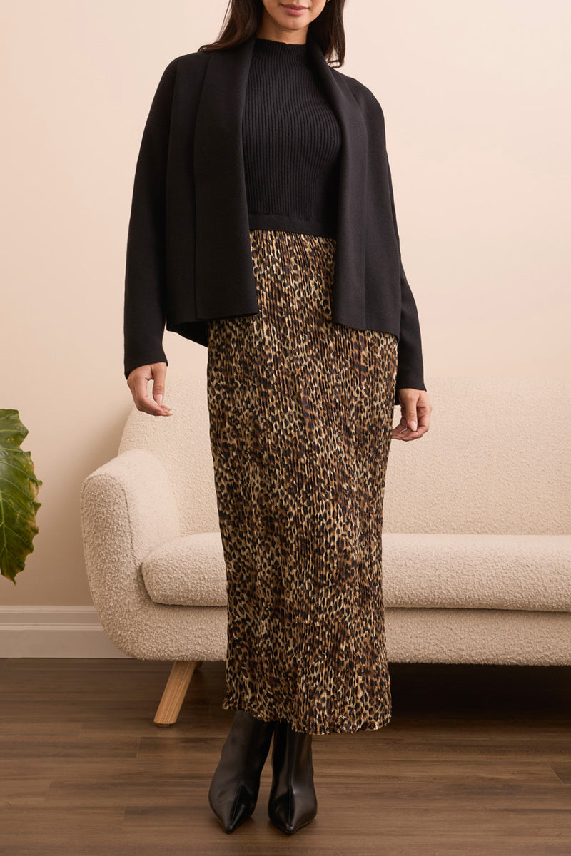 SHORT COATIGAN BLACK