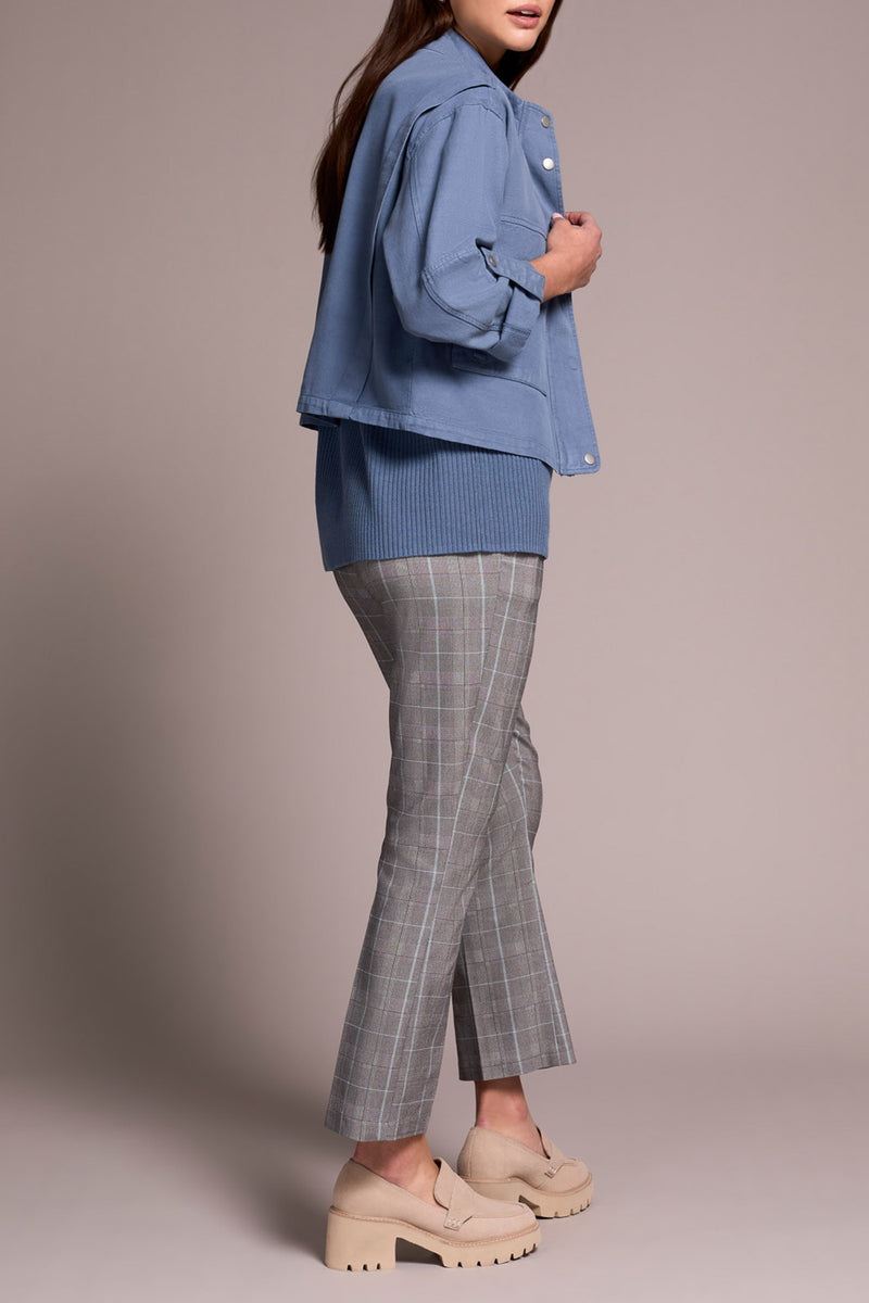 ZIP FRONT DOUBLE POCKET JACKET