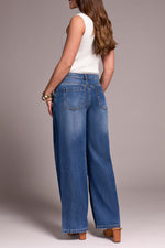 AUDREY PLEATED WIDE LEG JEAN