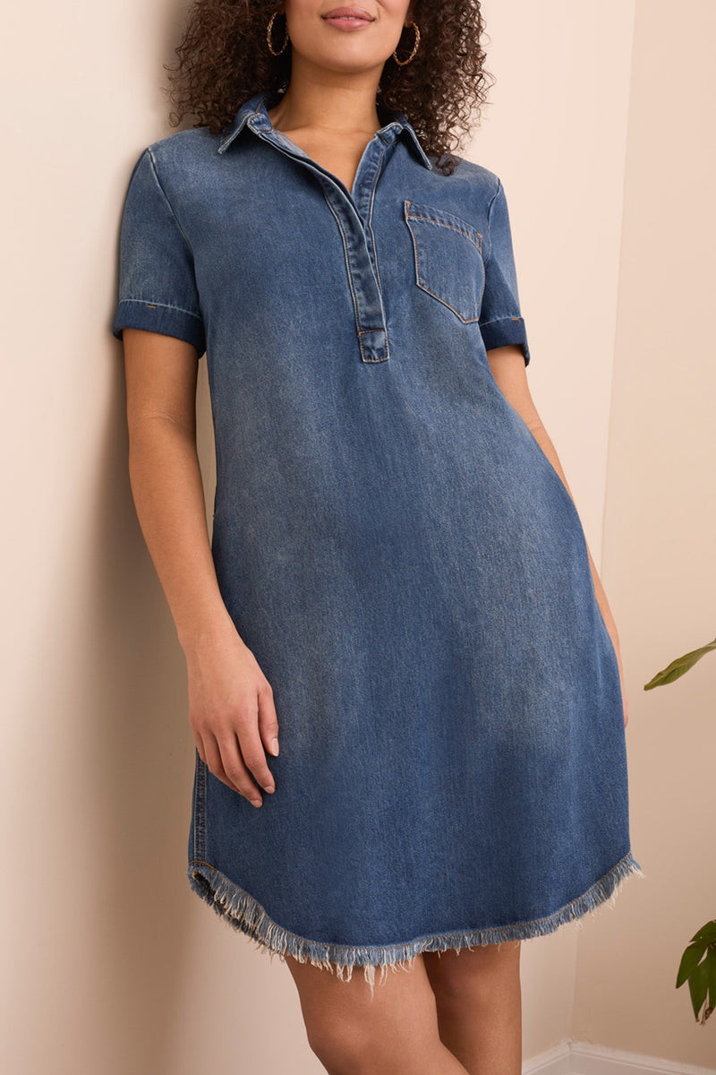 SHIRT DRESS WITH POCKETS