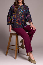 DOLMAN SLEEVE BLOUSE NIGHTFALL