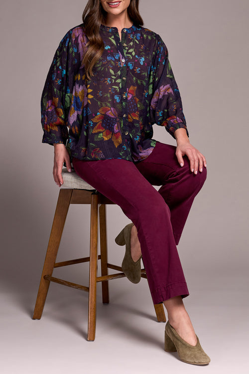 DOLMAN SLEEVE BLOUSE NIGHTFALL