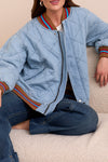 QUILTED BOMBER JACKET
