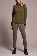 CABLE MOCK NK SWEATER IVY