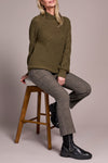 CABLE MOCK NK SWEATER IVY