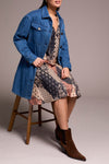 LONG BUTTON QUILTED JACKET