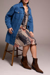 LONG BUTTON QUILTED JACKET