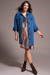LONG BUTTON QUILTED JACKET