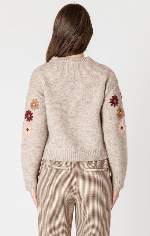 CREWNECK FLORAL SWEATER