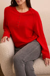 CASHMERE SWEATER CARMINE