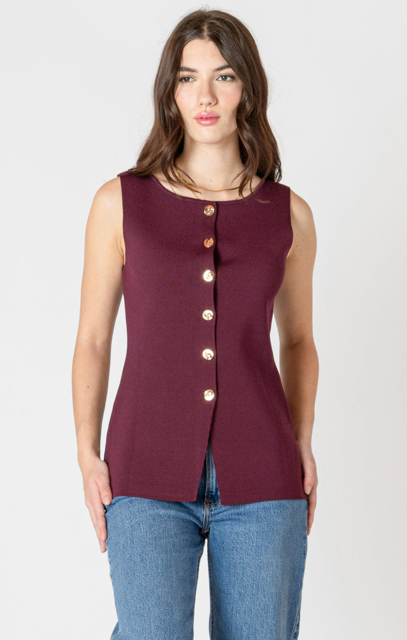 BURGUNDY VEST