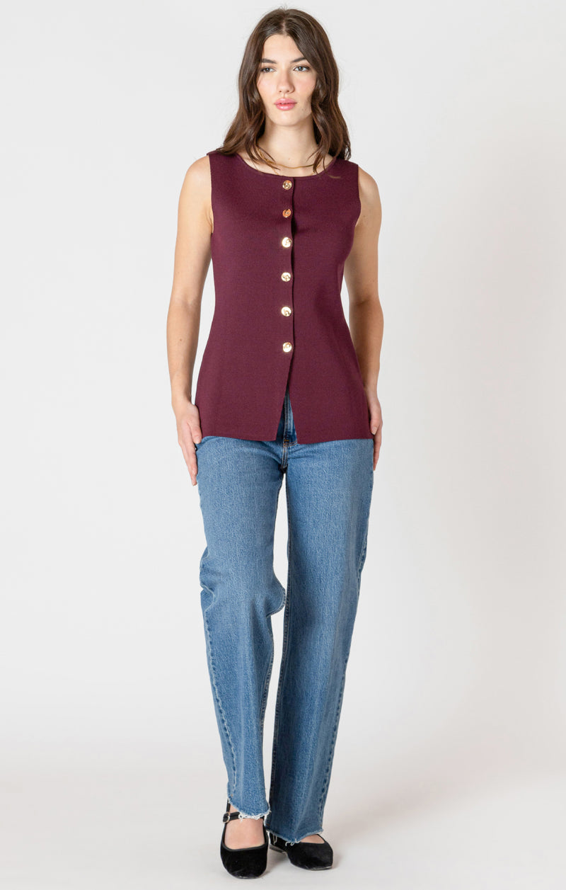 BURGUNDY VEST