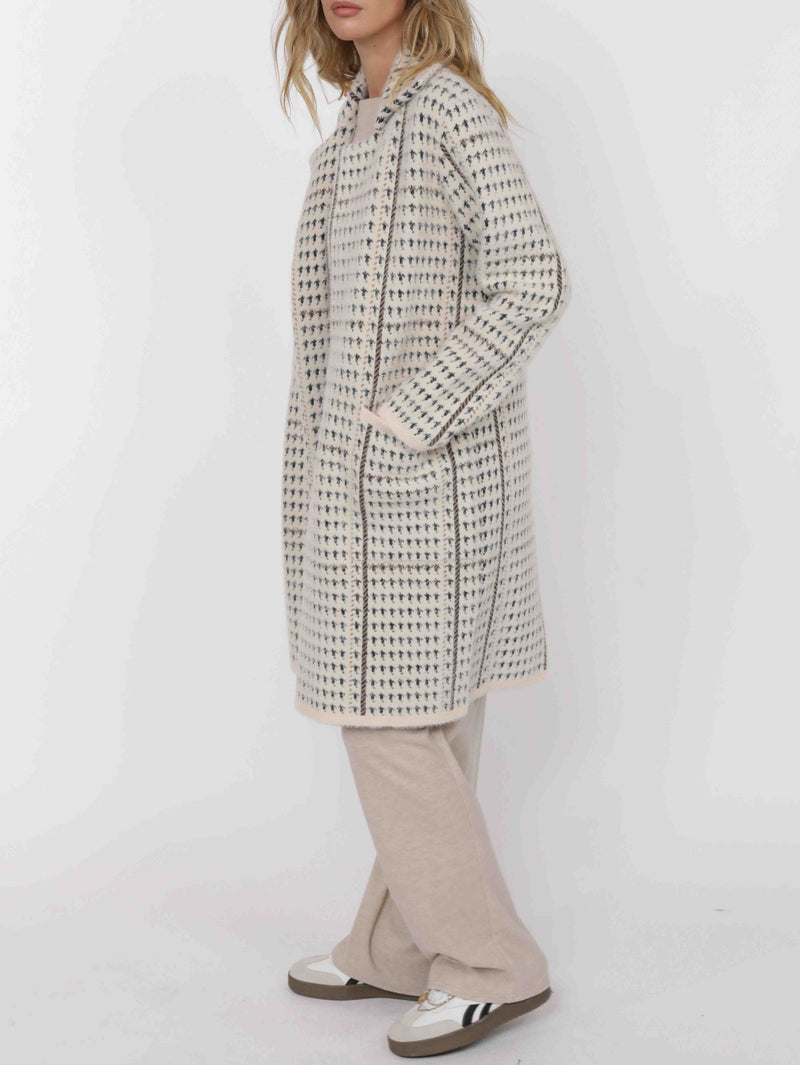 HOUNDSTOOTH COATIGAN