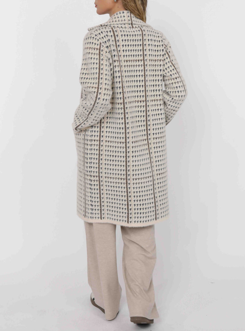 HOUNDSTOOTH COATIGAN