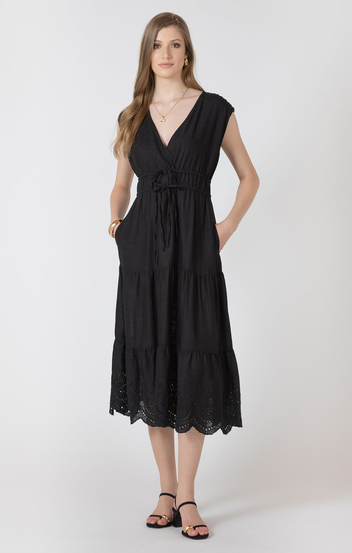 knee length dresses for ladies Nadine Lace-Up Back Maxi Dress main image 0