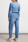 RELAXED DENIM JUMPSUIT