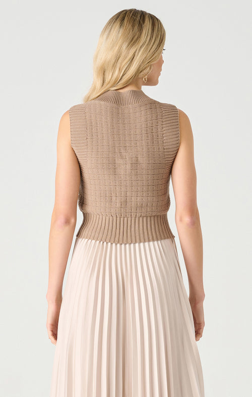 TEXTURED SWEATER TANK