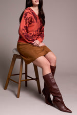WEAR TWO WAY JAQUARD SWEATER