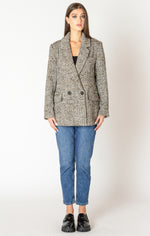 TEXTURED LONGLINE BLAZER