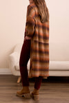 LONG SWT CARDIGAN W/ PUFF SLEEVE