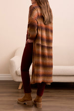 LONG SWT CARDIGAN W/ PUFF SLEEVE